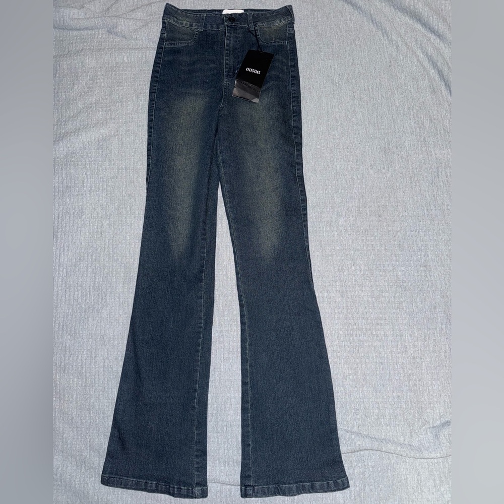 small “Celestias” flare jeans
